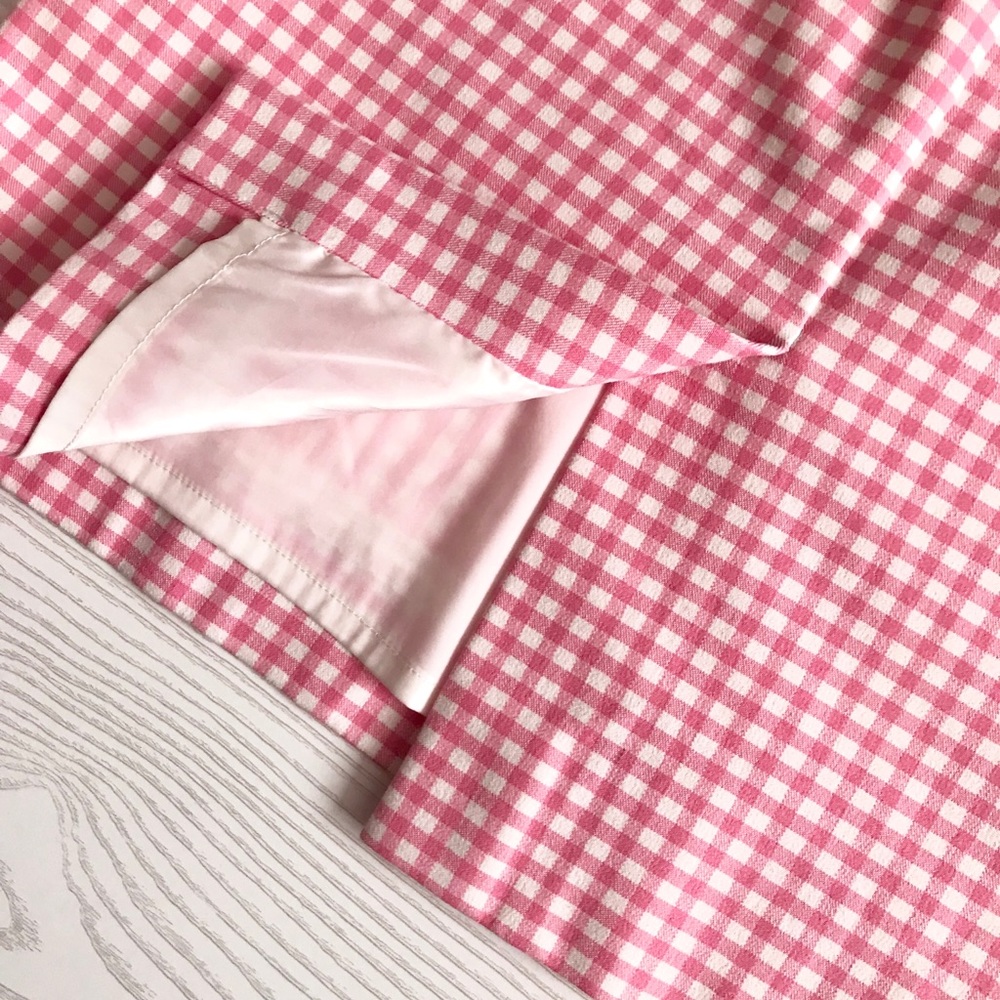 SOLD J. CREW No 2 Pencil Skirt Pink in Gingham - Picture 6 of 8